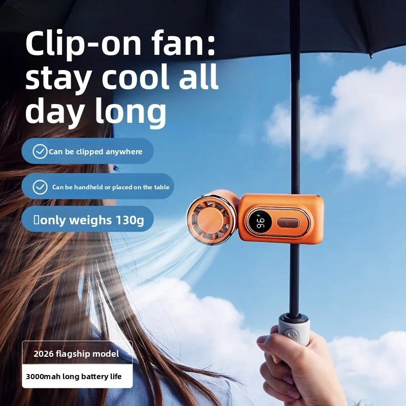 2026 New Mini Portable High-Speed Handheld Fan, 3000mAh Long Battery Life, Stepless Speed Regulation with 100 Speed