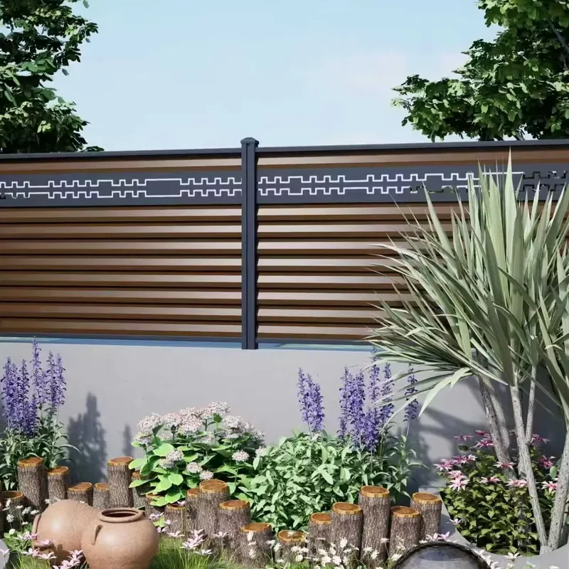 Modern Aluminum Alloy Outdoor Fencing-Eco-Friendly Durable Insect-Resistant Rust Proof Easy Assembly for