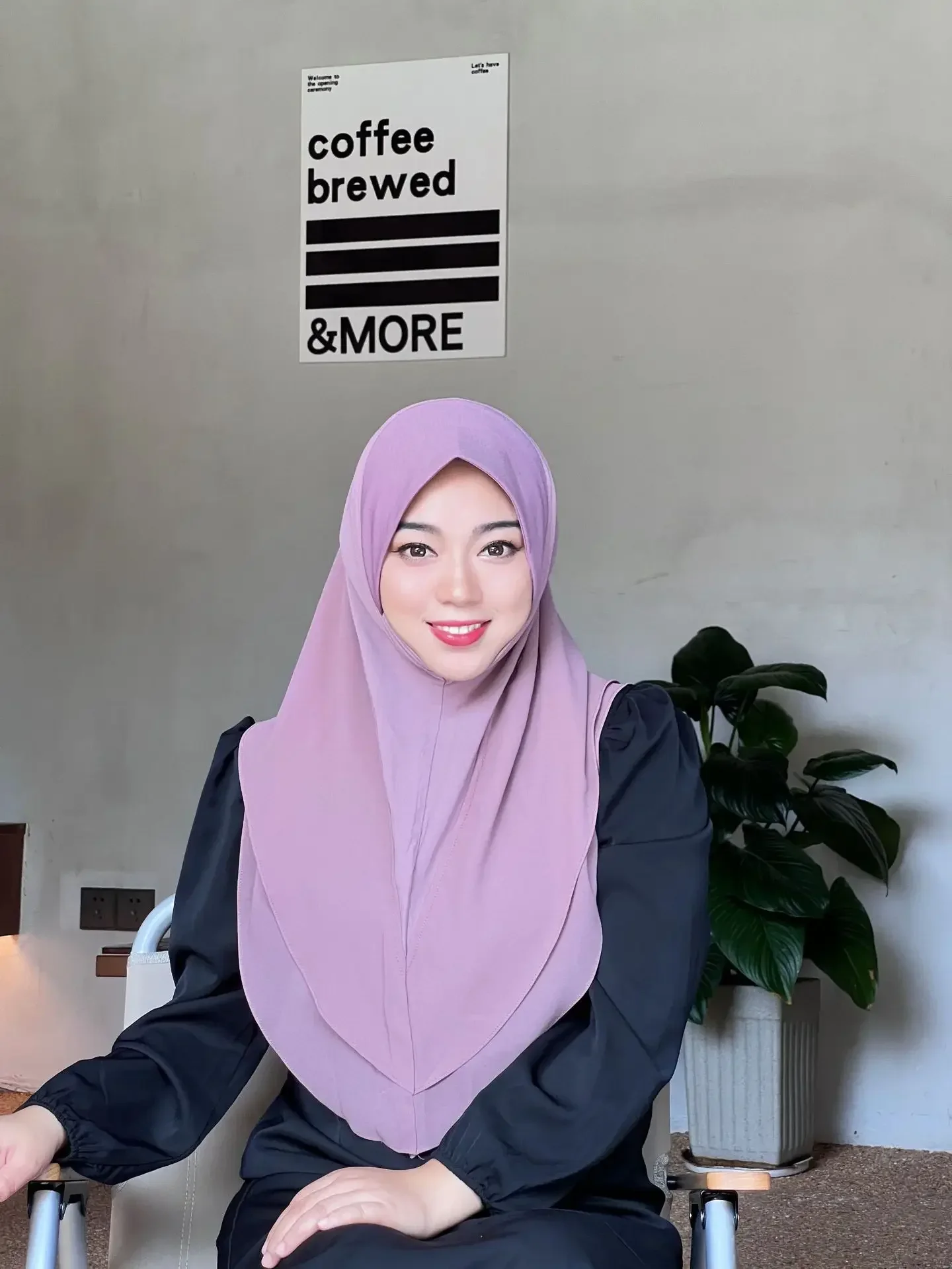 Malay Chiffon Muslim Women Instant Hijab Turban Full Cover Islamic Shawl Fashion Headhand Scarf Headwrap Pull On Wear Scarf Cap