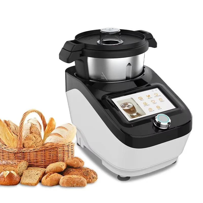 

Multifunctional Kitchen Appliance with 5.5 Inch Touch Screen Wifi Built-in 3L Recipes Food Processor Cooking Thermometer