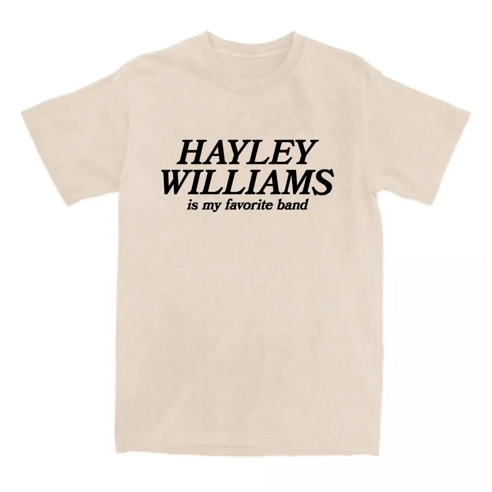 للجنسين الشارع الشهير ملابس منقوشة الفرقة المفضلة تي شيرت هايلي ويليامز موضة فضفاضة تي شيرت قصير الأكمام الإناث القطن بلايز