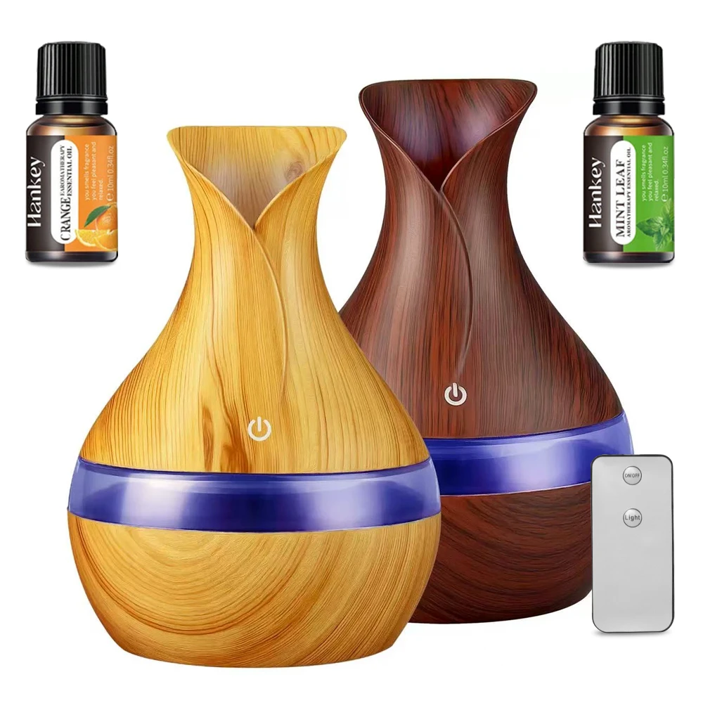 

300ml 2-in-1 Humidifier & Essential Oil Diffuser – Ultrasonic Quiet Mist with Auto Shut-Off&7-Color Night Light for Home/Office