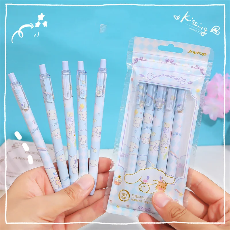 

30pcs/ лот Sanrio Kawaii корица пресс гель Пен мило 0,5 мм черные чернила подписи ручки рекламные школьные принадлежности офиса