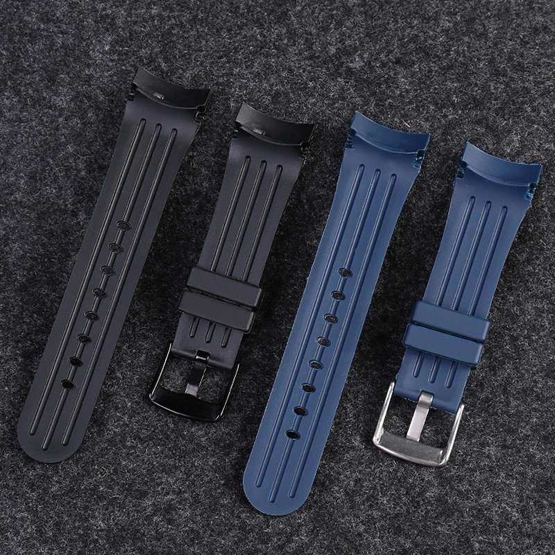 24mm Resin Rubber Silicone Watchband For Grimham Graham Racing Timepiece Riftage/RT Strap Bracelet Blue Black Accessories