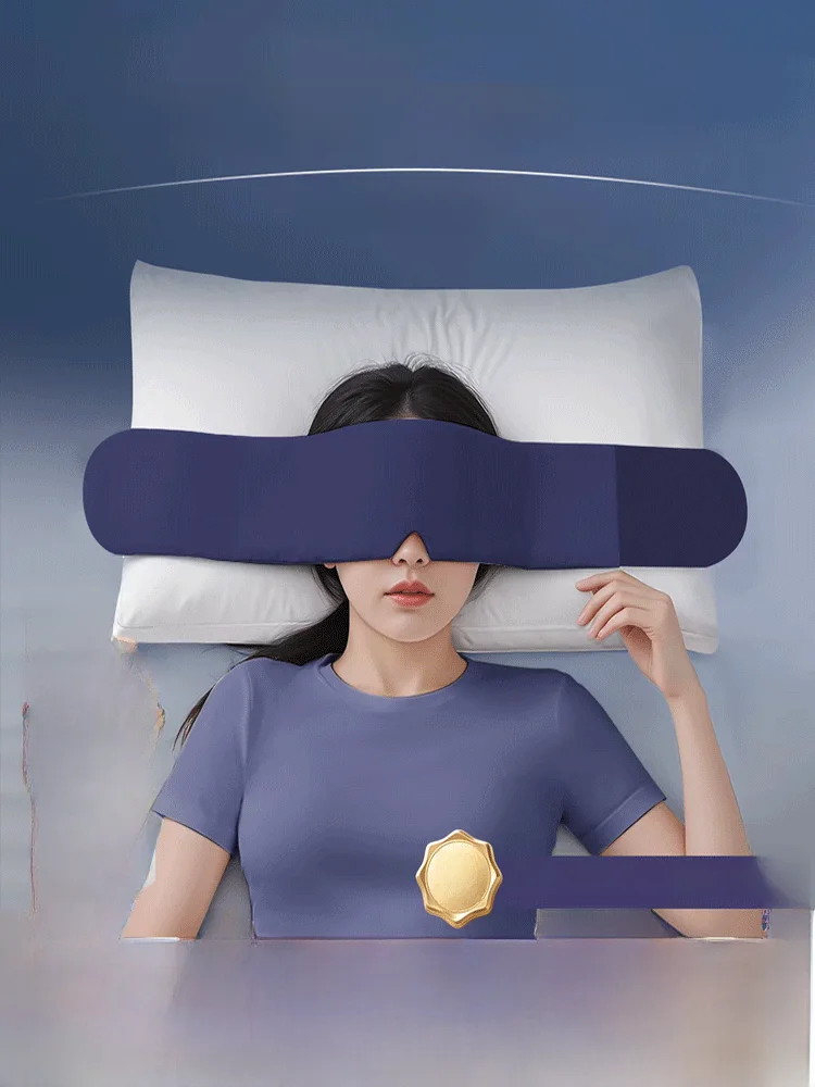 アイスシルク睡眠マスク両面重力アイマスク睡眠と昼寝用光遮断リラックス疲労軽減ユニバーサルサイズ