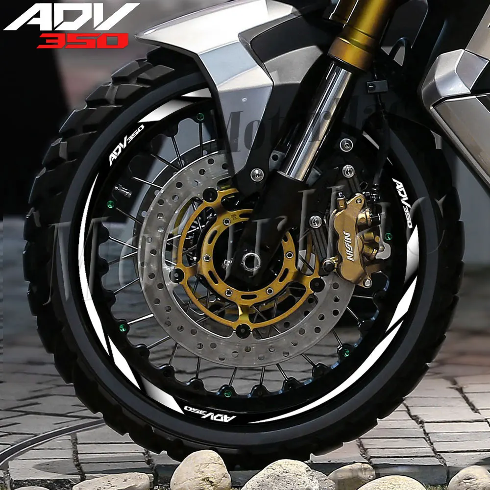 For ADV 350 Adv350 2021-2023 Motorcycle Wheel Sticker Reflectiver Stripe Rim Decals Accessories Waterproof