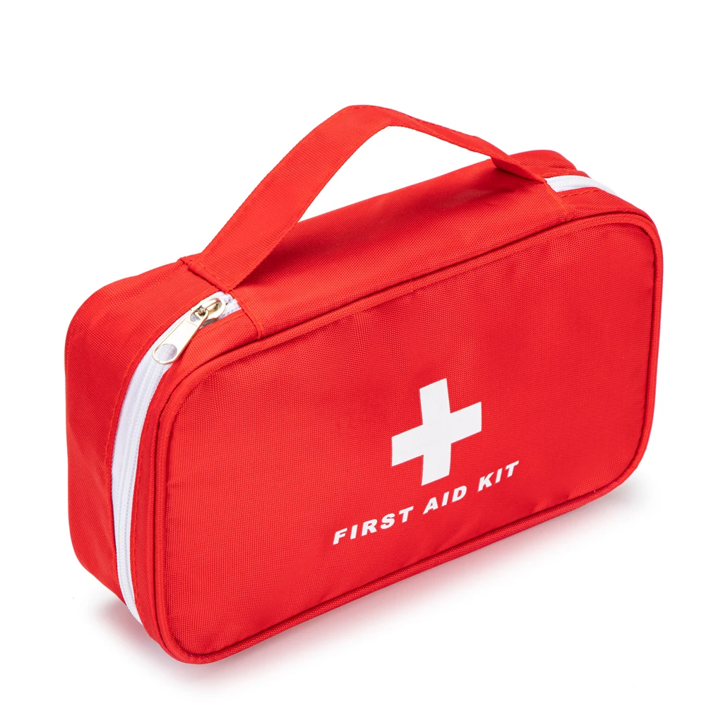 First Aid Pouch Empty Red First Aid First Aid Protective Medical Emergency Bag for Home Travel Camping Hiking First Responder