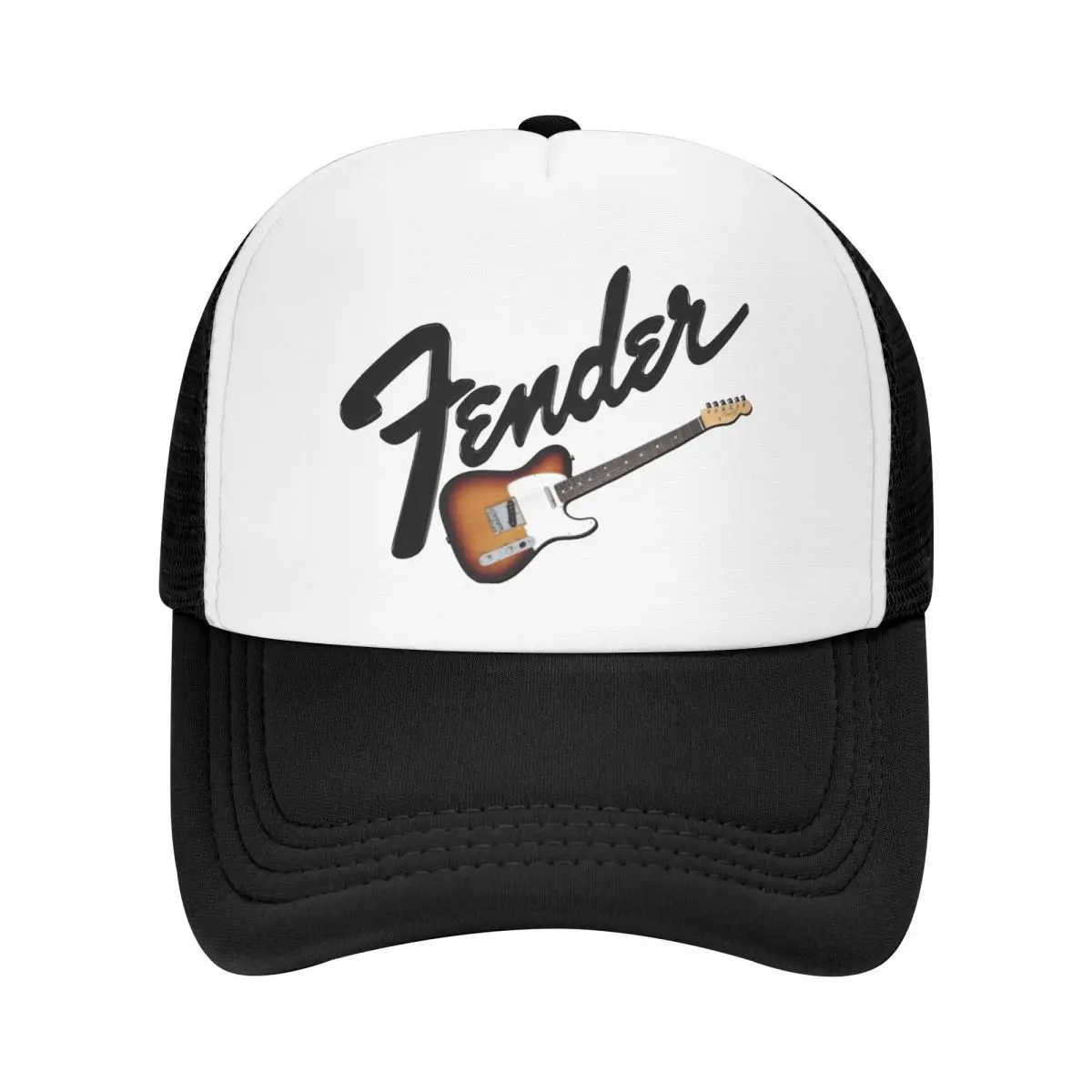 Fender Jimi Hendrix Electric Guitar Trendy Baseball Caps Mesh Hats Adjustable Outdoor Men Women Caps
