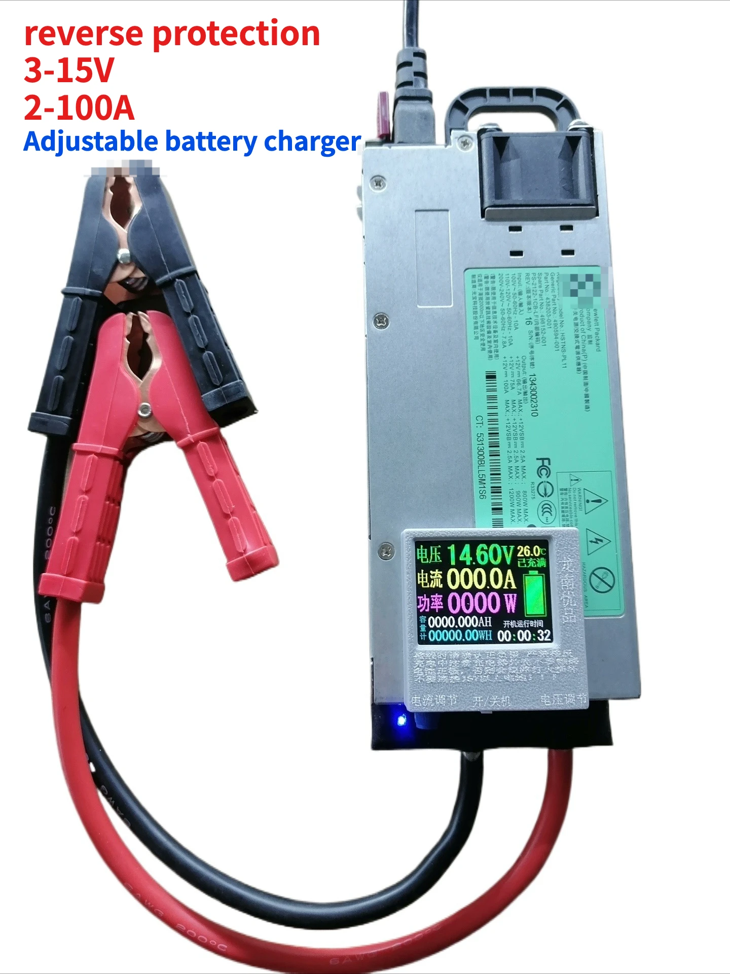 

Трехмерное зарядное устройство 12,6 В, 14,6 В, 100 А, источник питания для автомобильного программирования, источник питания с регулировкой звука, высокая мощность, зарядка на автофургоне