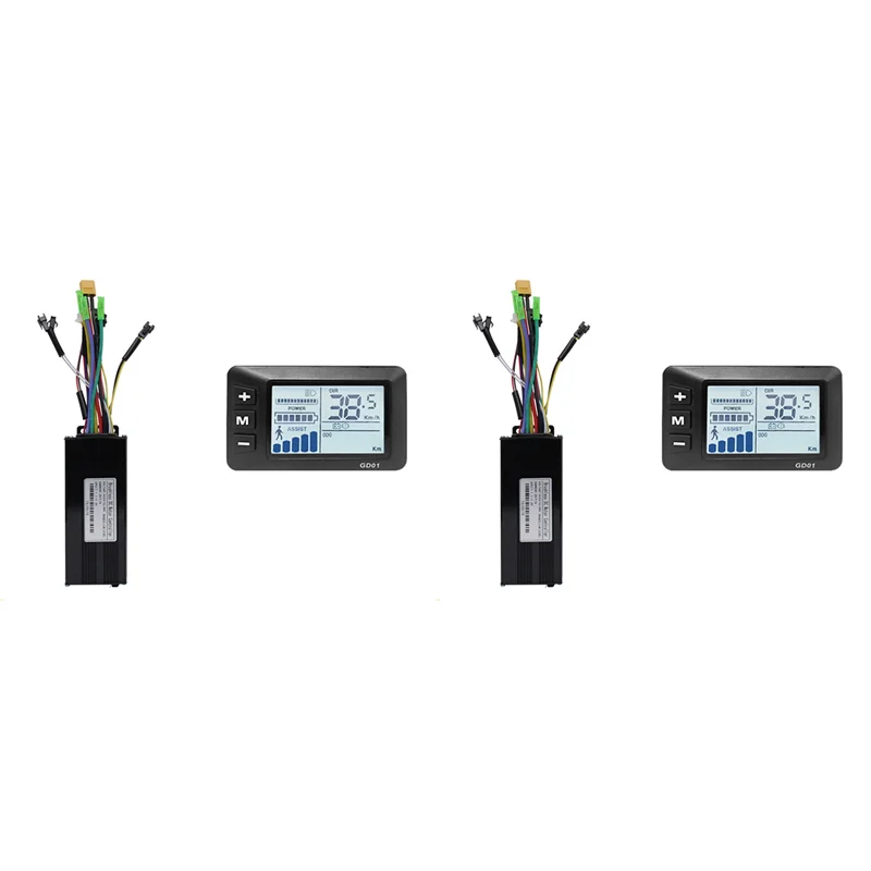 

NALFI-2X Electric Bike 36V/48V 30A 750W 1000W 2 Model Sinewave Controller Ebike GD01 Display Ebike Conversion Kit