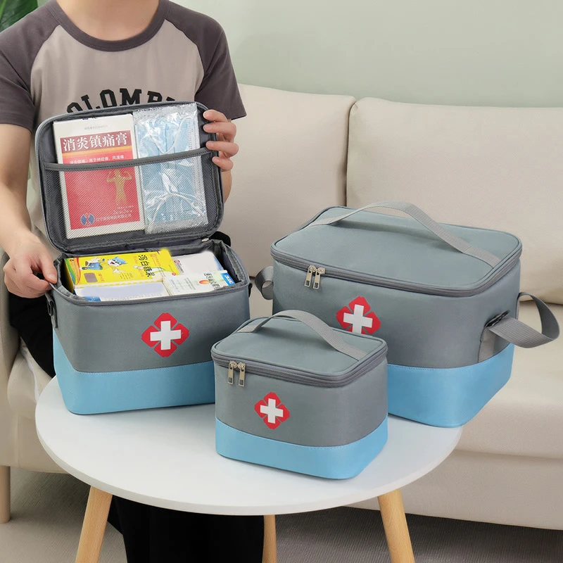 Household Large Capacity Medicine Storage Bag Portable Medical Kit Home First Aid Kit Survival Bag Emergency Bag Waterproof New