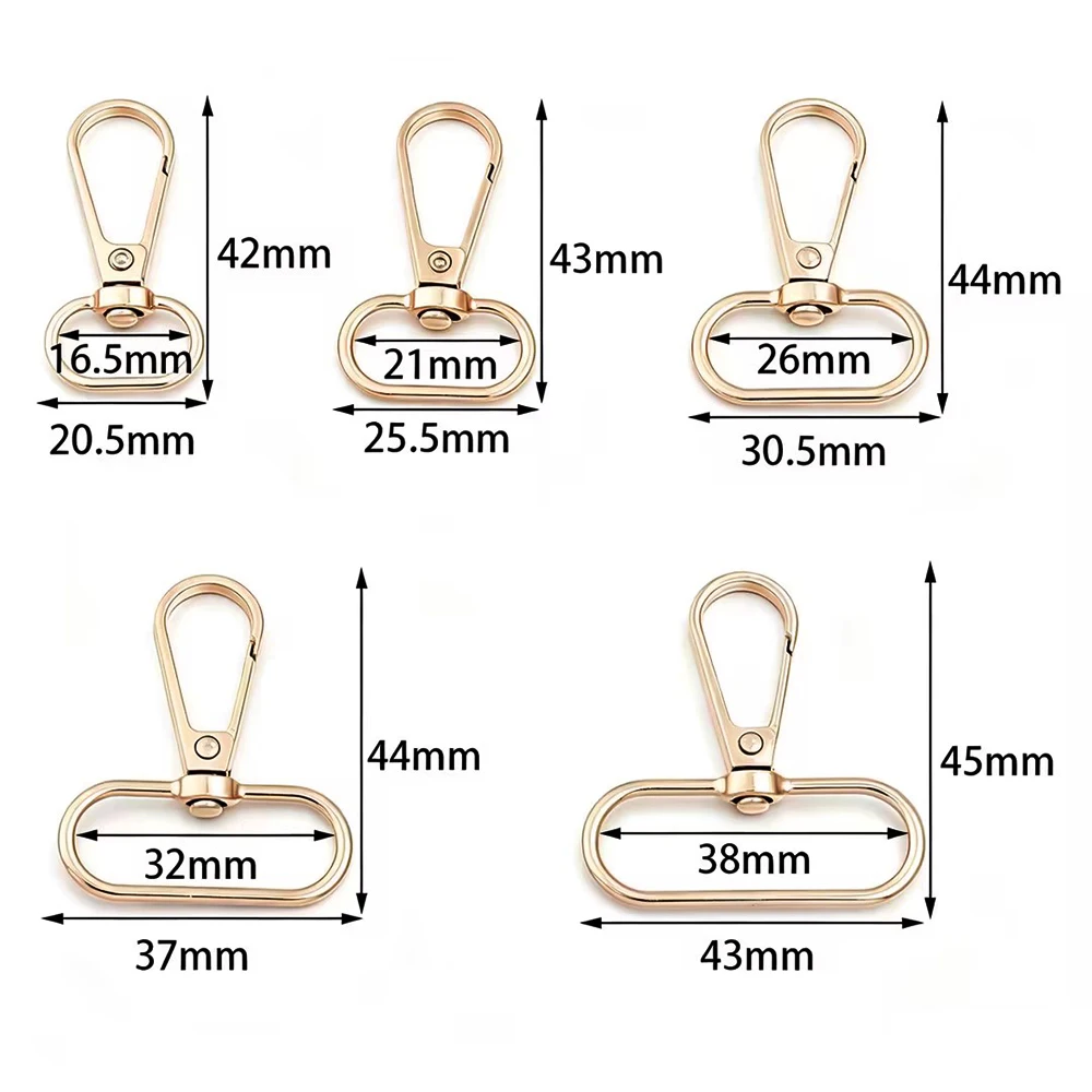 10pcs/lot Zinc Alloy Swivel Snap Hook Metal Lobster Clasp For DIY
