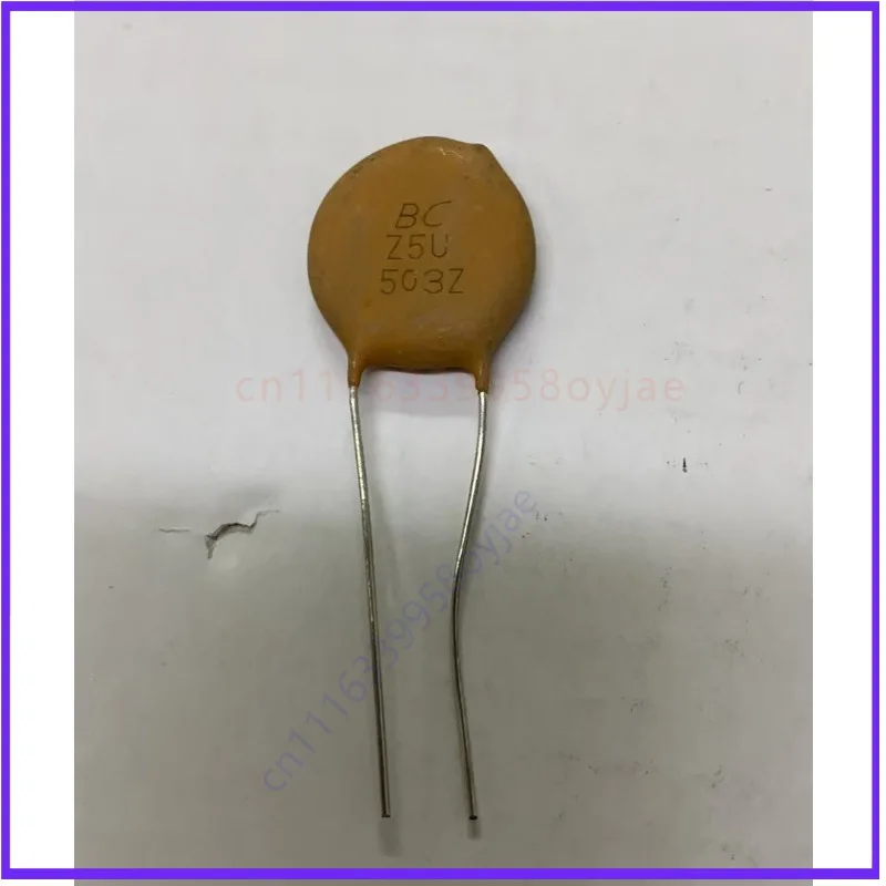 10PCS For VISHAY BC Z5U 503Z 500V 50nF 50000pF Radial Disc Ceramic Capacitor High Pulse Resistance Through Hole