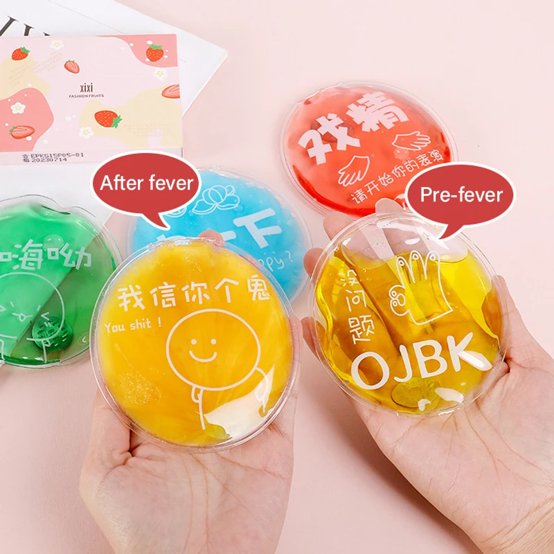 Winter Reusable Gel Hand Warmer Cute Word Print Instant Heating Pack Warmer