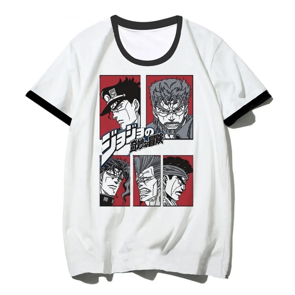 Jojo Bizarre Adventure Steel Ball Run t shirt girl kawaii scene  gyaru t-shirt cheap vintage dollette y2k gothic