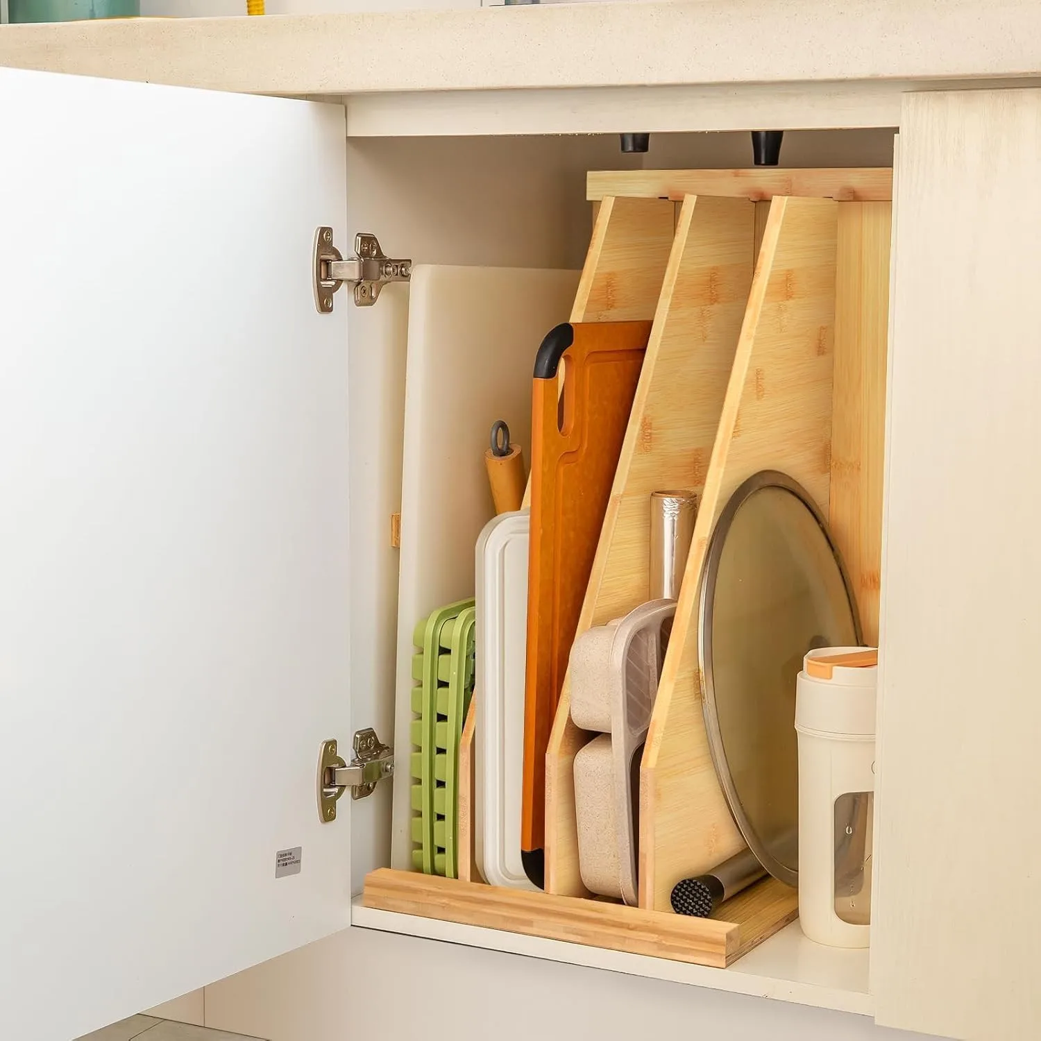 

Upgrades Tray Dividers for Cabinets,15In Hx22In Dx12In W, Kitchen Cabinet Tray D