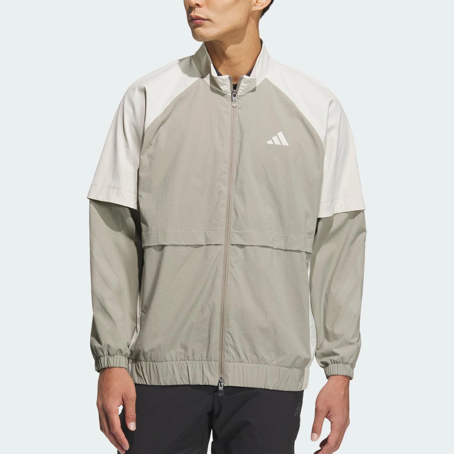 

Оригинальная мужская куртка для гольфа Adidas с воротником-стойкой и молнией, весна-осень, модель JM9590