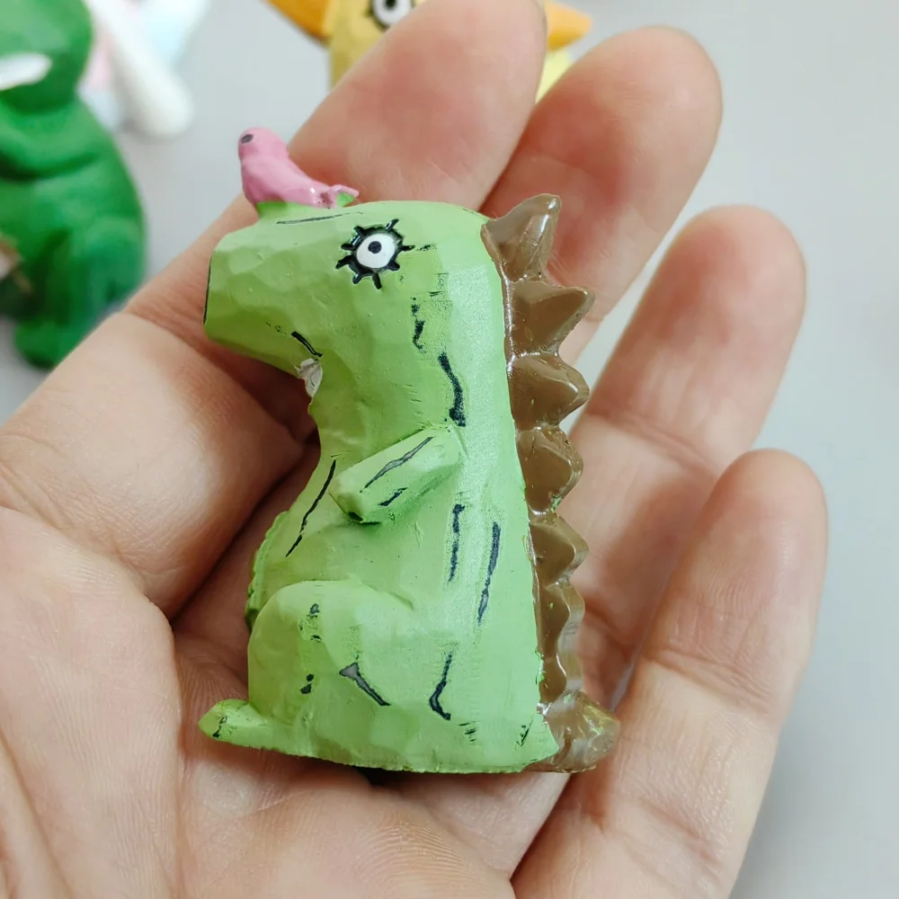 1pc Cute Bird Frog Dog Vintage Distressed Animal Gift Resin Craft Miniature Figure Tiny for Bonsai Fairy Garden Home Decor