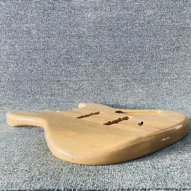 FB789 Natural Color Solid Ash Wood for Jazz Bass Body Built Unfinished Electric Bass DIY Replace Parts Right Hand