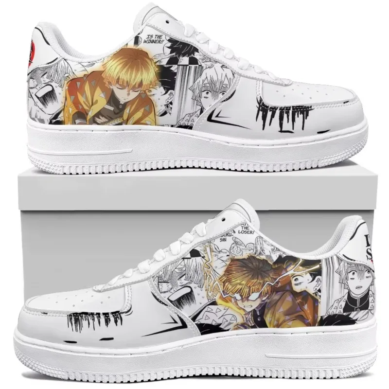 

Unisex Demon Slayer Basketball Shoes Anime Sneakers Casual High Quality Gift for Birthday Tanjirou Nezuko Zenitsu Giyu