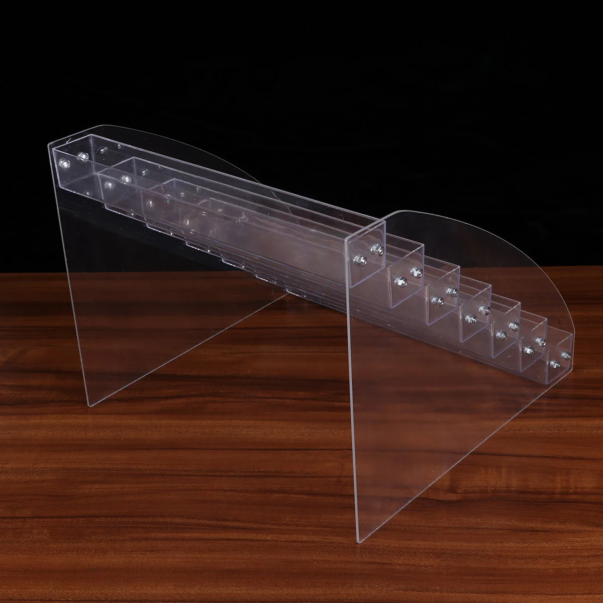 

Transparent 7 Layers Acrylic Nail Polish Storage Organizer Rack Multilayer Display Shelf for Vanity Bathroom Acrylic Organizer