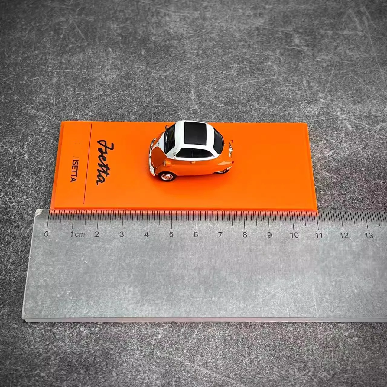 صندوق AR diecast نموذج 1/64 مقياس جديد Isetta زخرفة ثابتة مجموعة هدايا العيد #3