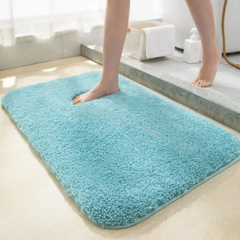Quickly dry Bathroom Rug Machine Washable Bath Mat NonSlip Shower Floor Mat for Elderly Kids Safety Cashmeres Imitations R9CA