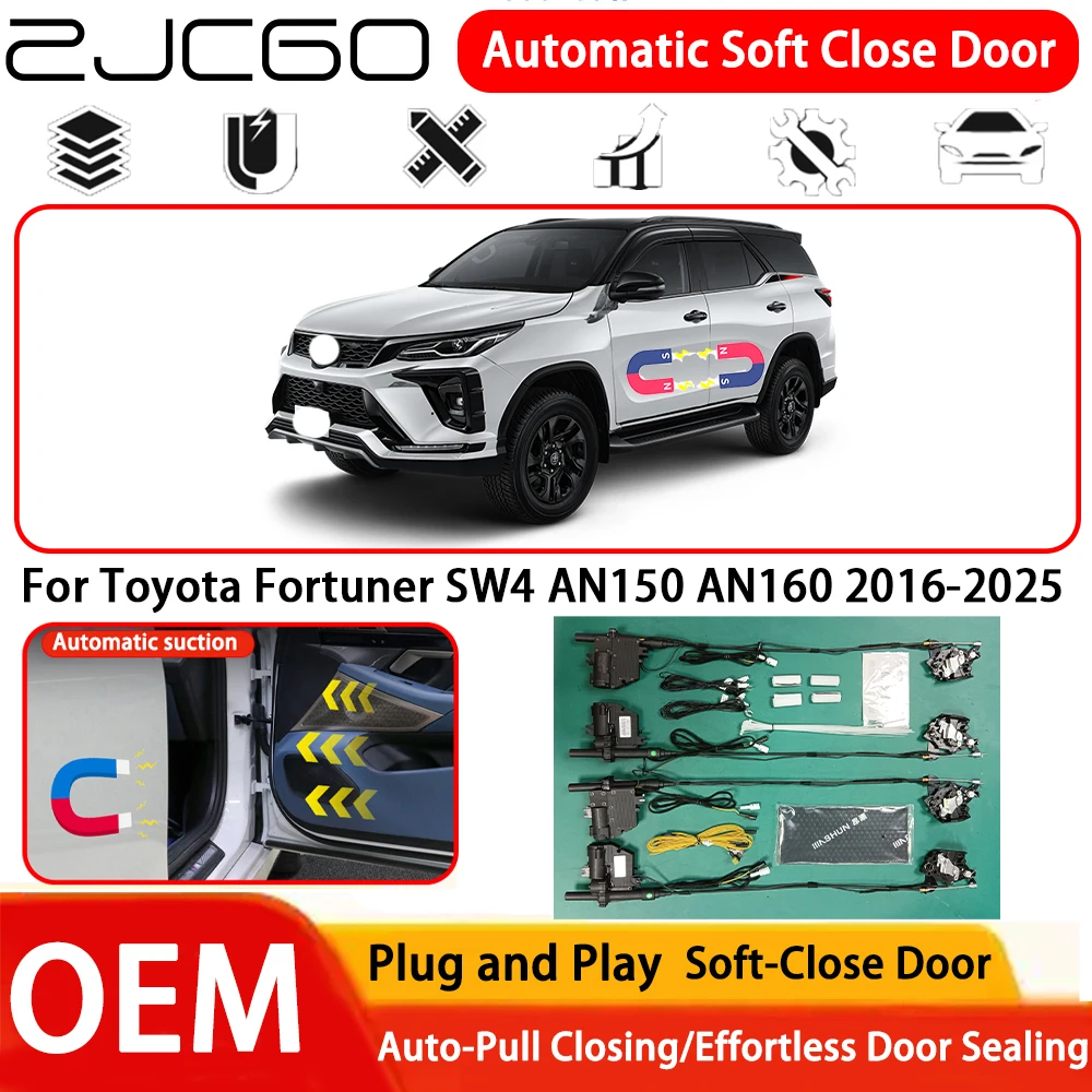 

for Toyota Fortuner SW4 AN150 AN160 2016-2025 Car OEM Plug and Play Automatic Electric Soft Close Door Comfort Closing System