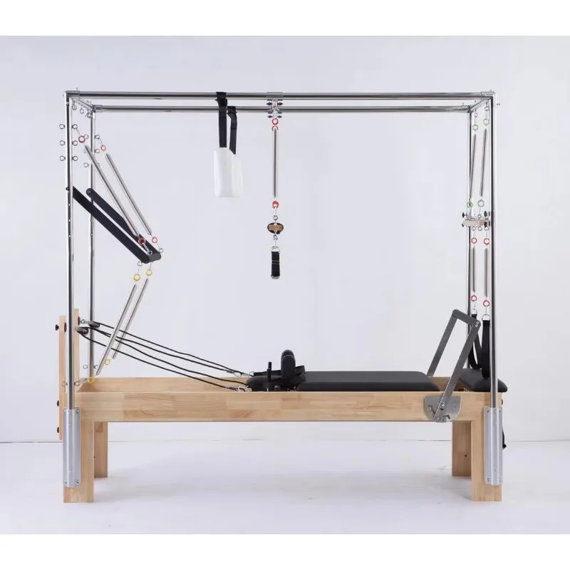 

YTYIN Oak Gym Home Pilates Reformer Accessories Tower Exercise 3 In 1 Machine Trapeze Exercise Pilates Reformers