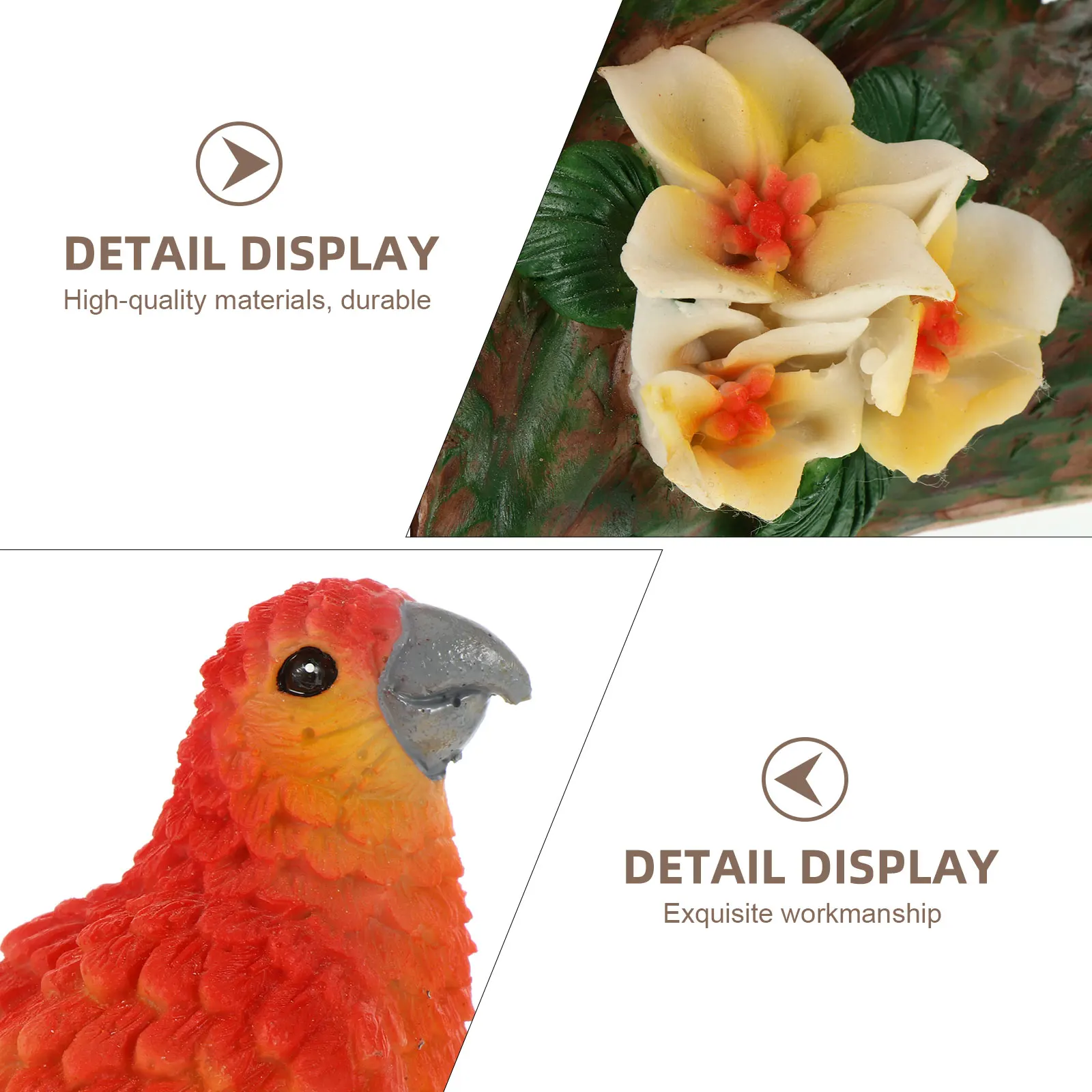 

Solar Resin Lovely Bird Design Garden Statue Figurines LED Light Solar Resin Garden Lamp Statue Powered Home Decor Gifts
