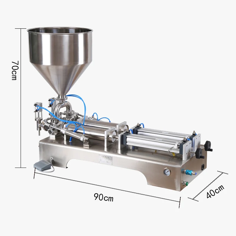 Pneumatic Filling Machine For Cream Shampoo Lotion Honey Paste Gel Aseptic Peanut Butter Aerosol Liquid Filling Machine