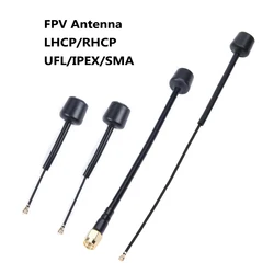 IFlight-antena albatros 5,8G, 3dbi, VTX, FPV, UFL, IPEX, LHCP, 60mm, 75mm, 150mm, para modelos de Dron de carreras RC Caddx VISTA Digital FPV