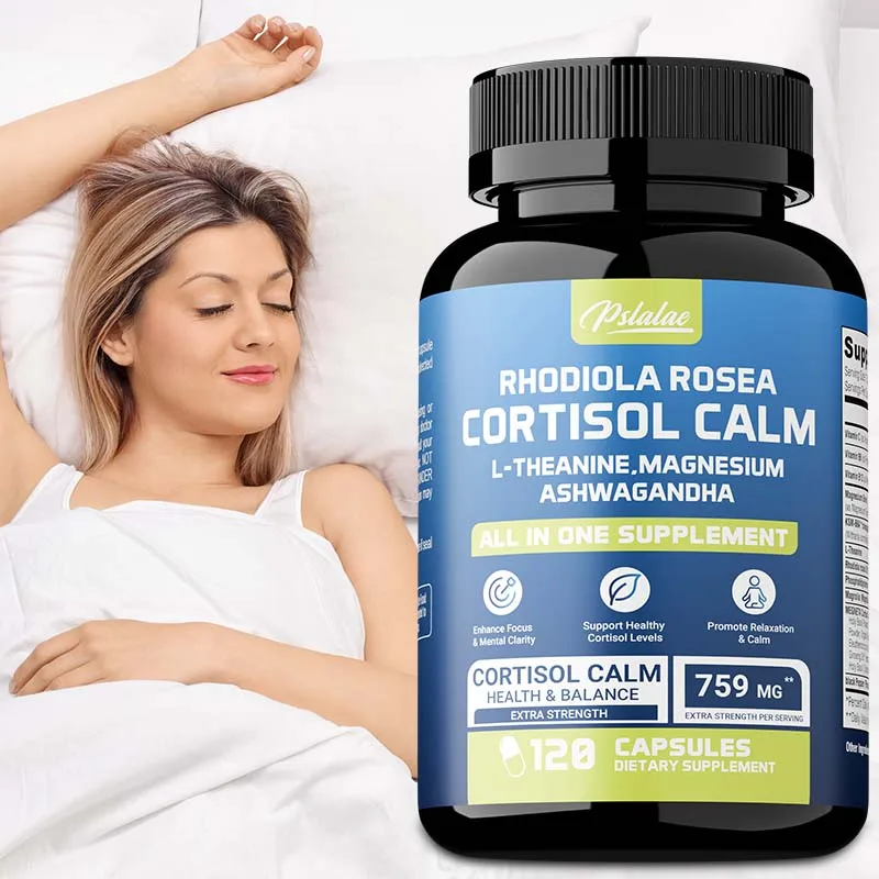 16-in-1 Super Calm Cortisol Manager Supplement for Women & Men - Improves Focus and Mental Clarity, Relieves Fatigue