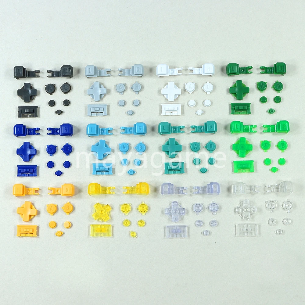 30sets For GBA SP Buttons Replacement LR AB D PAD Button Key Part for Gameboy Advance SP