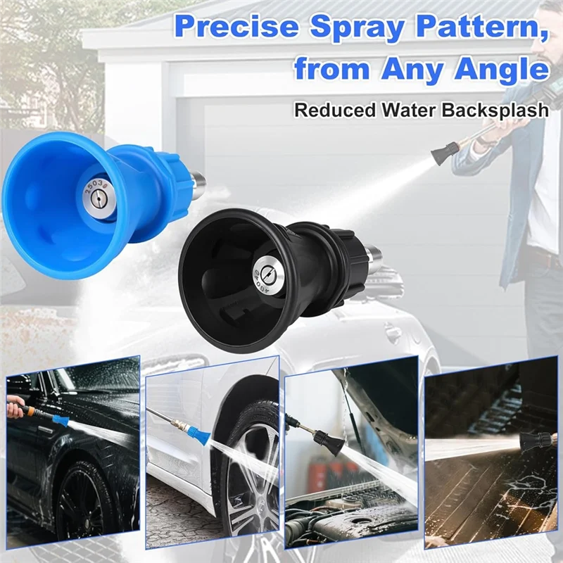 ABZV-Pressure Washer Nozzle Guard With Protector Holder(2 Pack), Including 25 Degree& 40 Degree Models