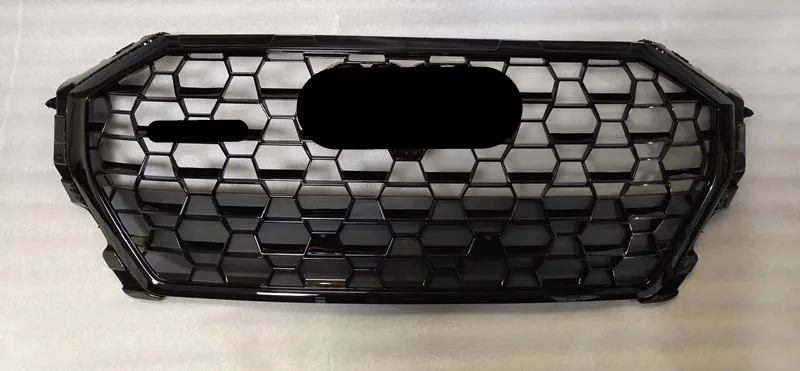 1 Piece Glossy Black Bumper Front Grill Grille For AUDI Q3 RS 2020 Sport back Kidney Mesh Grilles Accessories Car bumpers