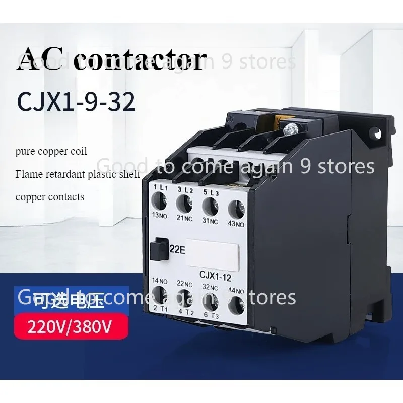 

AC Contactor CJX1-12/22 3TB41 Rail Mount Electric Control Silver Contact 380V 220V 110V 36V 24V