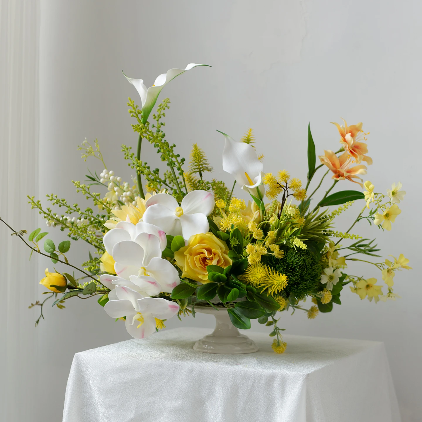 

Natural wind simulated flower fake flower potted plant