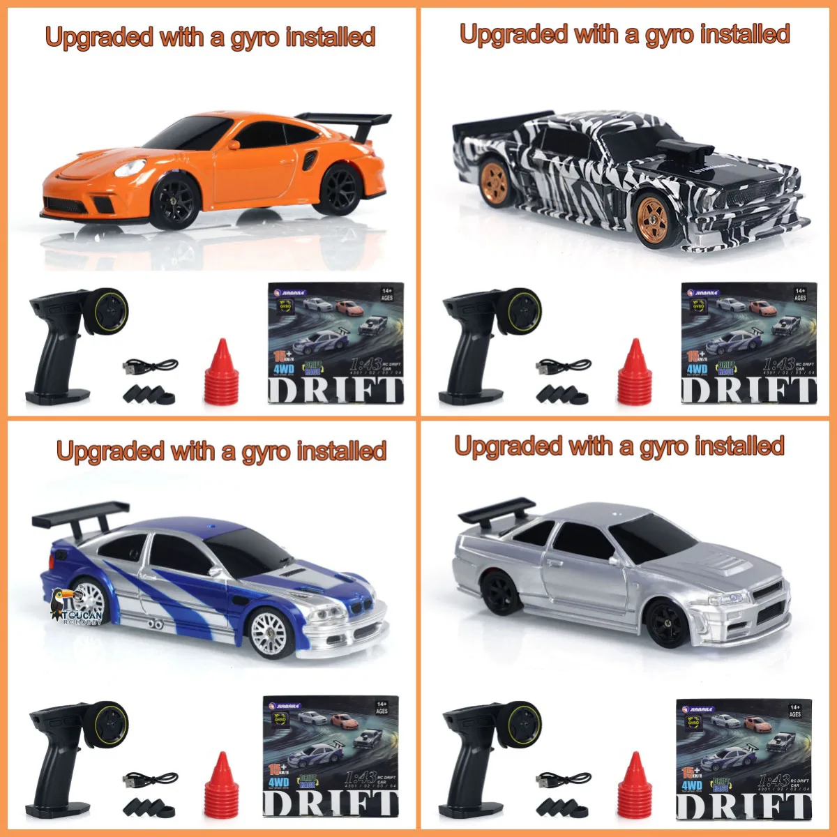 

Модернизированный гироскоп RC 1/43 Difting Car Racing RTR 4WD с полным приводом, высокоскоростная модель радиоуправления 2,4 г, гоночный автомобиль для дрифта, мини-подарки