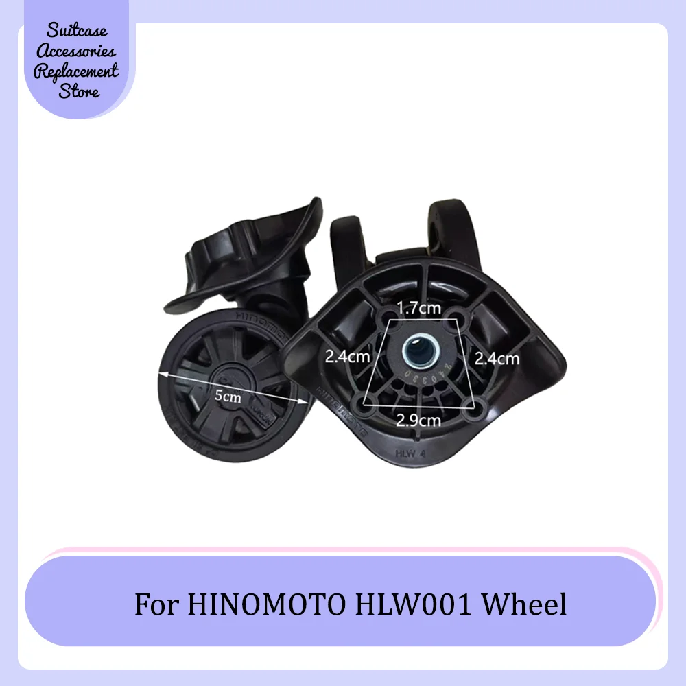 

For HINOMOTO HLW001 Universal Wheel Replacement Trolley Suitcase Smooth Silent Shock Absorbing Durable Roller Accessories Wheels