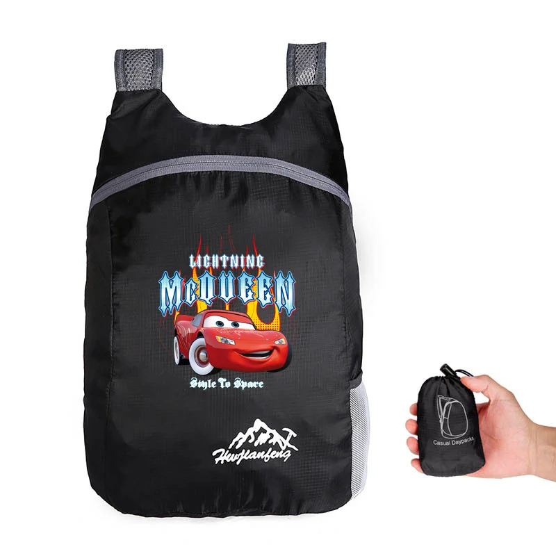 Disney Cars Pixar Lightning McQueen Outdoor Backpack Camping Hiking Daypack Climbing Back Bags for Men Women Travelling Hiking