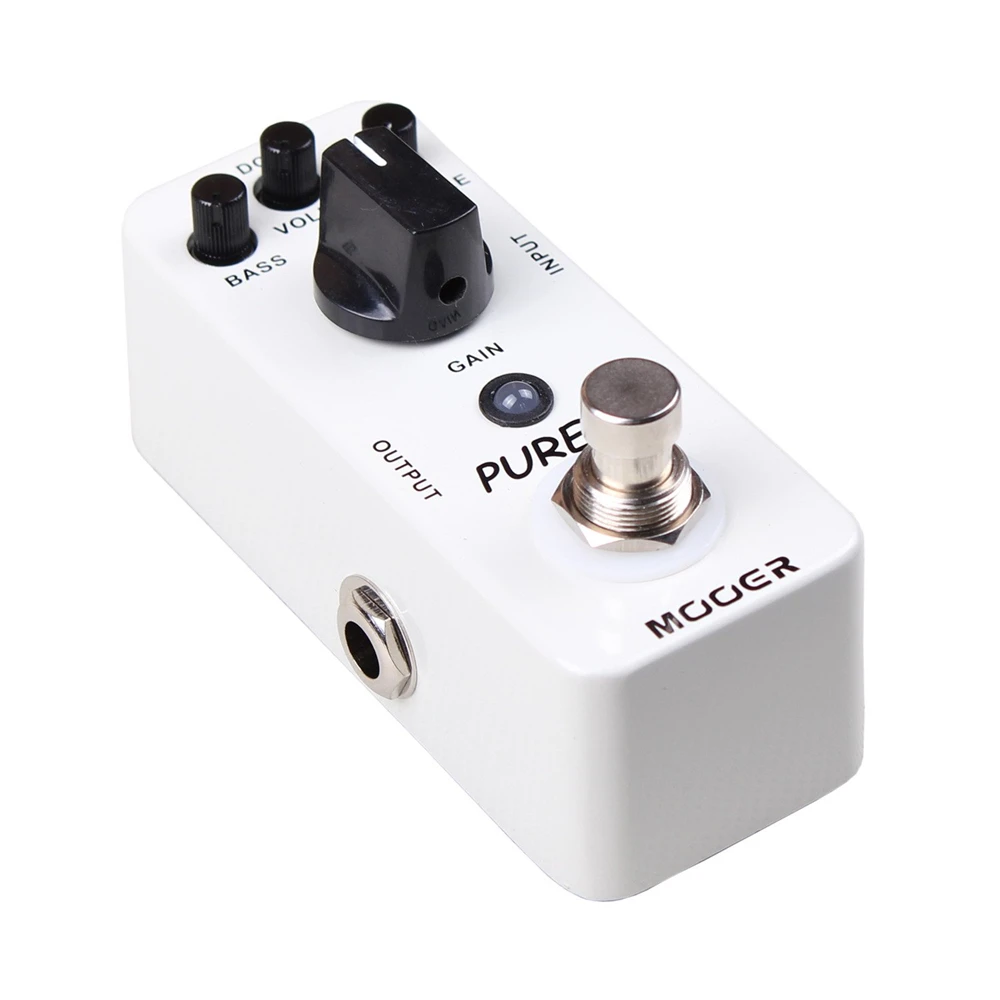 Mooer-Pedal de efecto de guitarra MBT2 Pure Boost, Mini Pedal de refuerzo limpio, True Bypass, carcasa de Metal, piezas y accesorios de guitarra