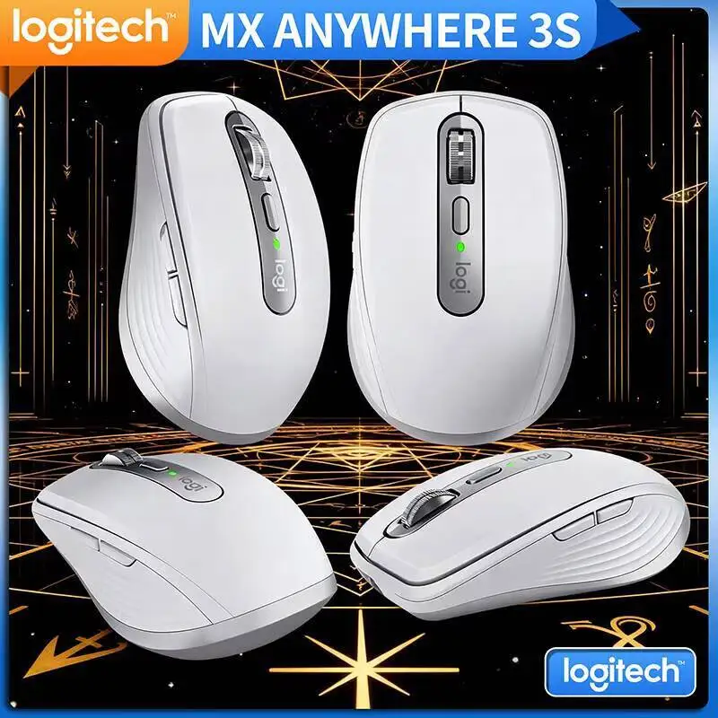 

Precision MX Anywhere 3S Mouse - 8K DPI, Hyper-Scroll, USB-C Fast Charge, Ideal for Floral Site Studio & Field Task