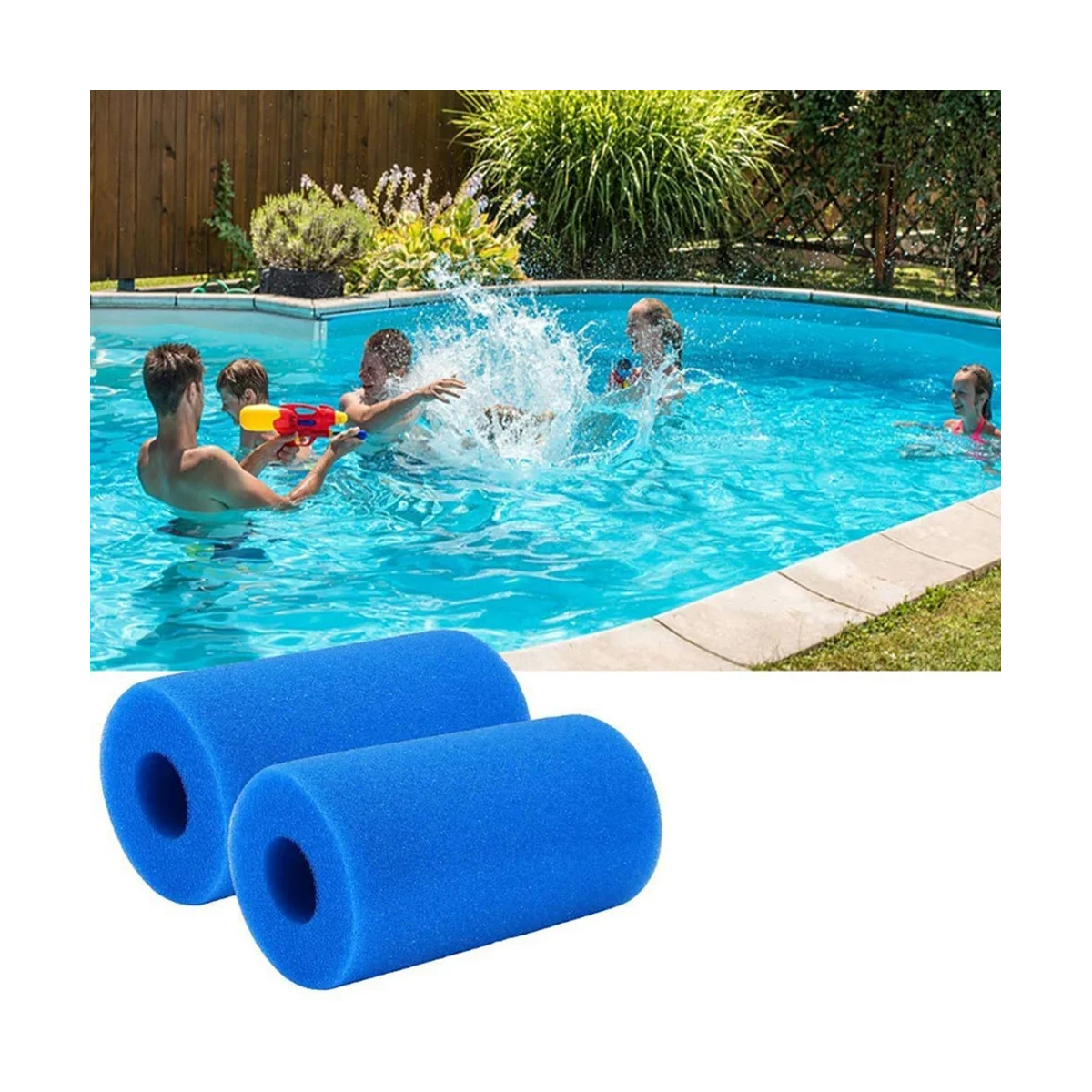 Éponge filtrante en mousse pour Intex Type A, réutilisable, lavable, piscine, aquarium, accessoires filtrants, 10 pièces