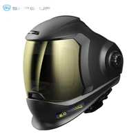 Casco de soldadura profesional SAFEUP EN379 1111 para TIG MIG MAG MMA Color verdadero capó de soldadura con oscurecimiento automático tapa abatible máscara soldador