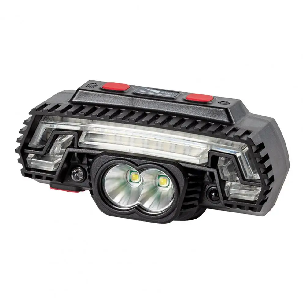 1 Set LED Headlamp High Brightness Battery Status Waterproof Intelligent Sensor USB Headlamp for Fishing