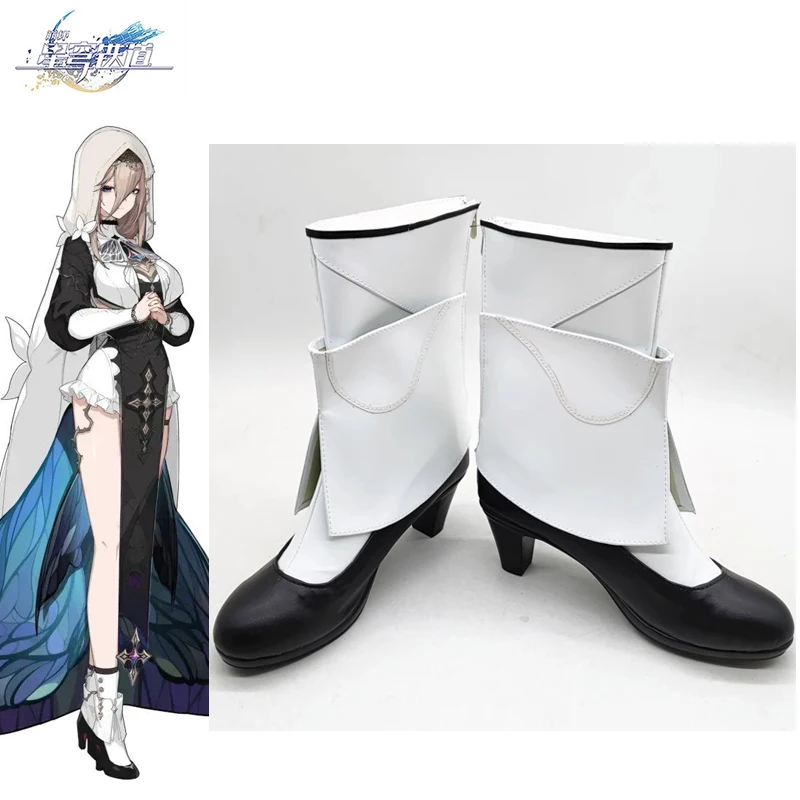 

Honkai Star Rail Cosplay Aponia Shoes Short Boots Performance Game Anime Uniform Clothing Accessory Halloween Carnival Men Woman