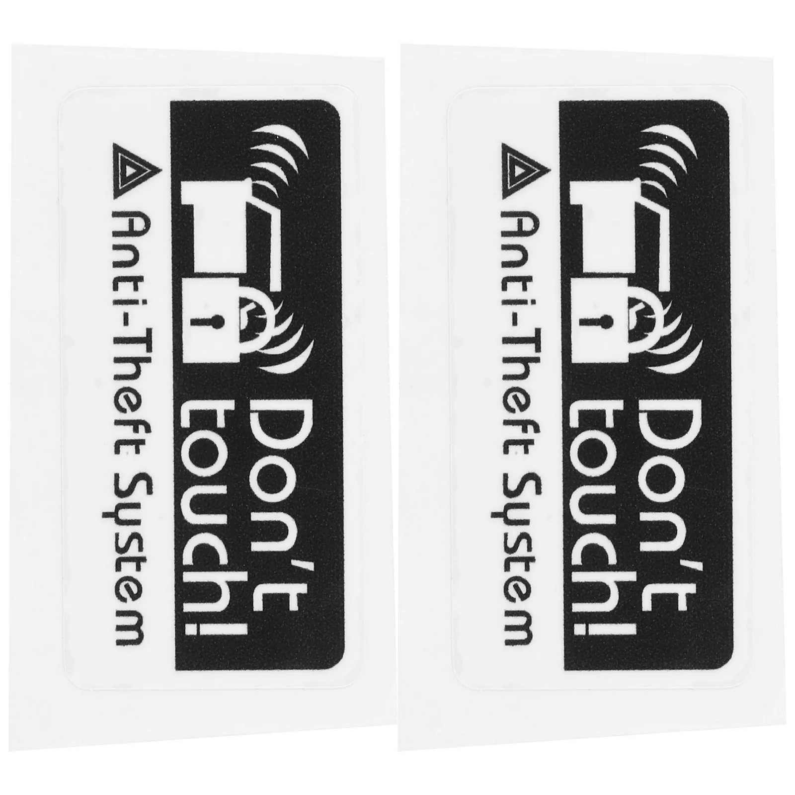 2Pcs Do Not Touch Sticker Anti-Theft Car Security Decal Strong Adhesive Waterproof Protection for All Cars Universal Fit Safety