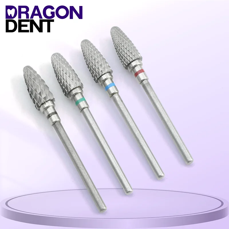 DRAGON DENT Dental Carboneto De Tungstênio Prego Brocas Máquina Cortador De Unhas Arquivo De Unhas Manicure Carbide Nail Broca Brocas & Dental Burs