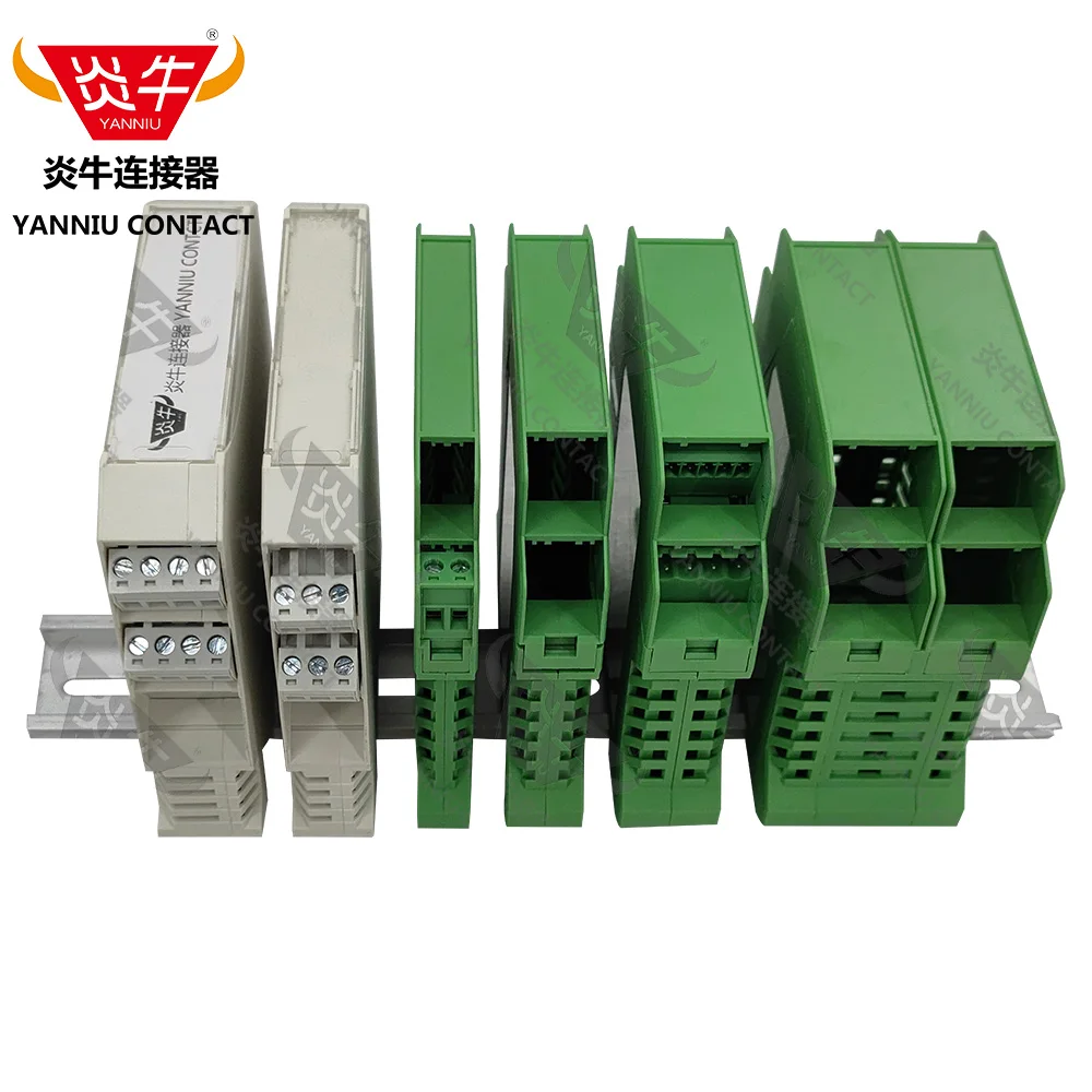 10Pcs Electronic Housing DIN Rail Box Isolated safety gate Signal conversion Temperature transmitter Shell ME1250/1750/2250/4500